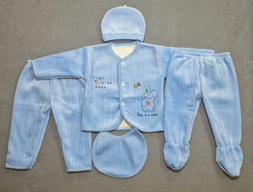 Velvet 5-Pcs Newborn Baby Set