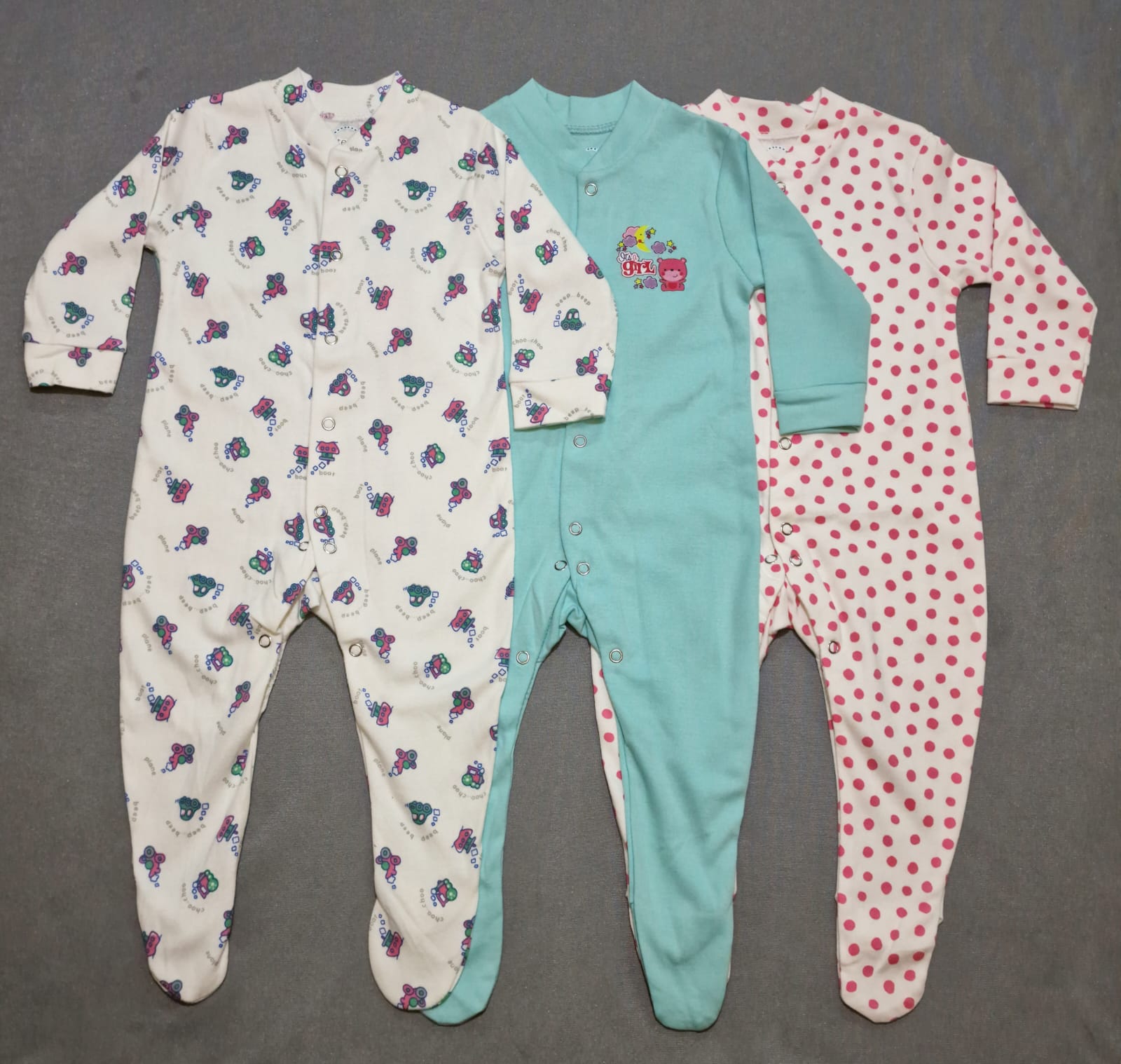 Carter 3-Pcs Romper Set