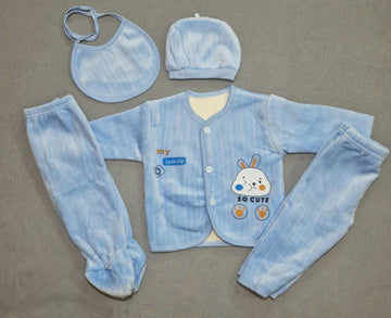 Velvet 5-Pcs Newborn Baby Set
